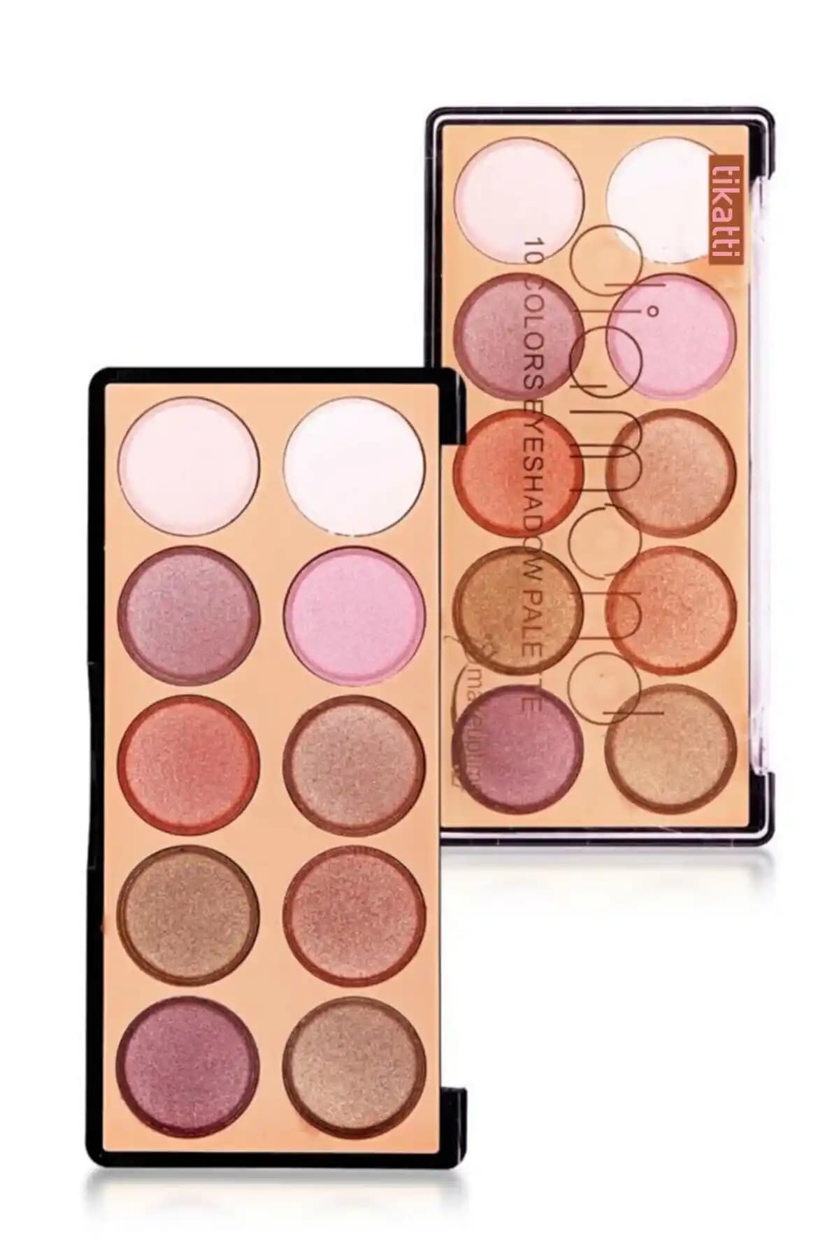 Tikatti Diamond 10'lu Far Paleti 01 Renk Çeşitliliği ve Parlak Görünüm Özellikleri