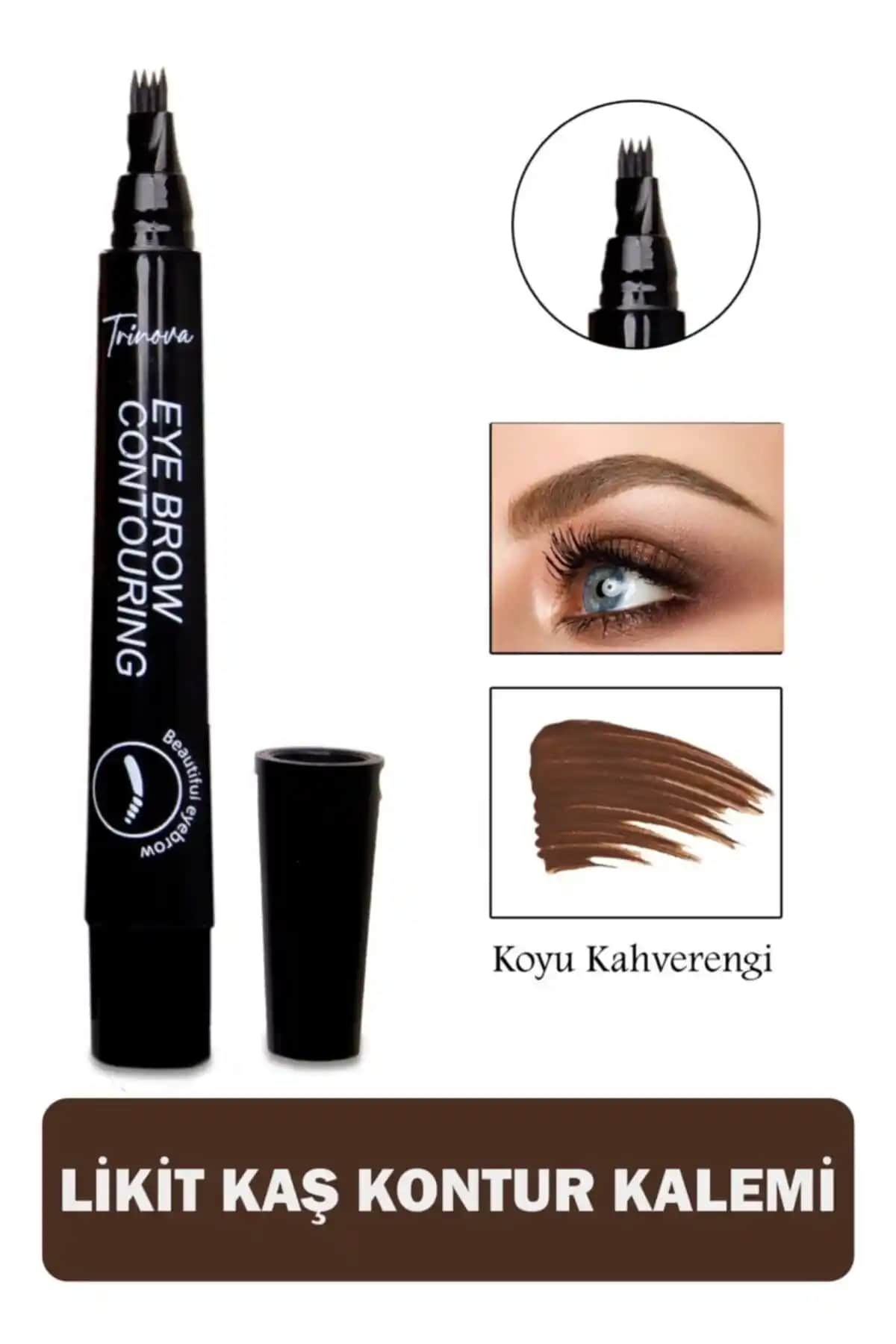 Trinova Koyu Kahve Microblading Etkili Kaş Kalemi Jumbo Boy Ürün Tanıtımı ve Kullanım Rehberi
