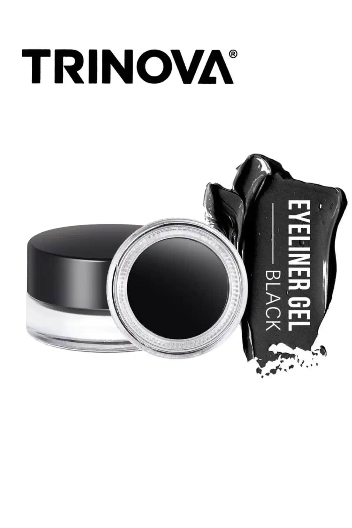 Trinova Siyah Jel Eyeliner: Kalıcı, Suya Dayanıklı ve Profesyonel Göz Makyajı İçin Ideal