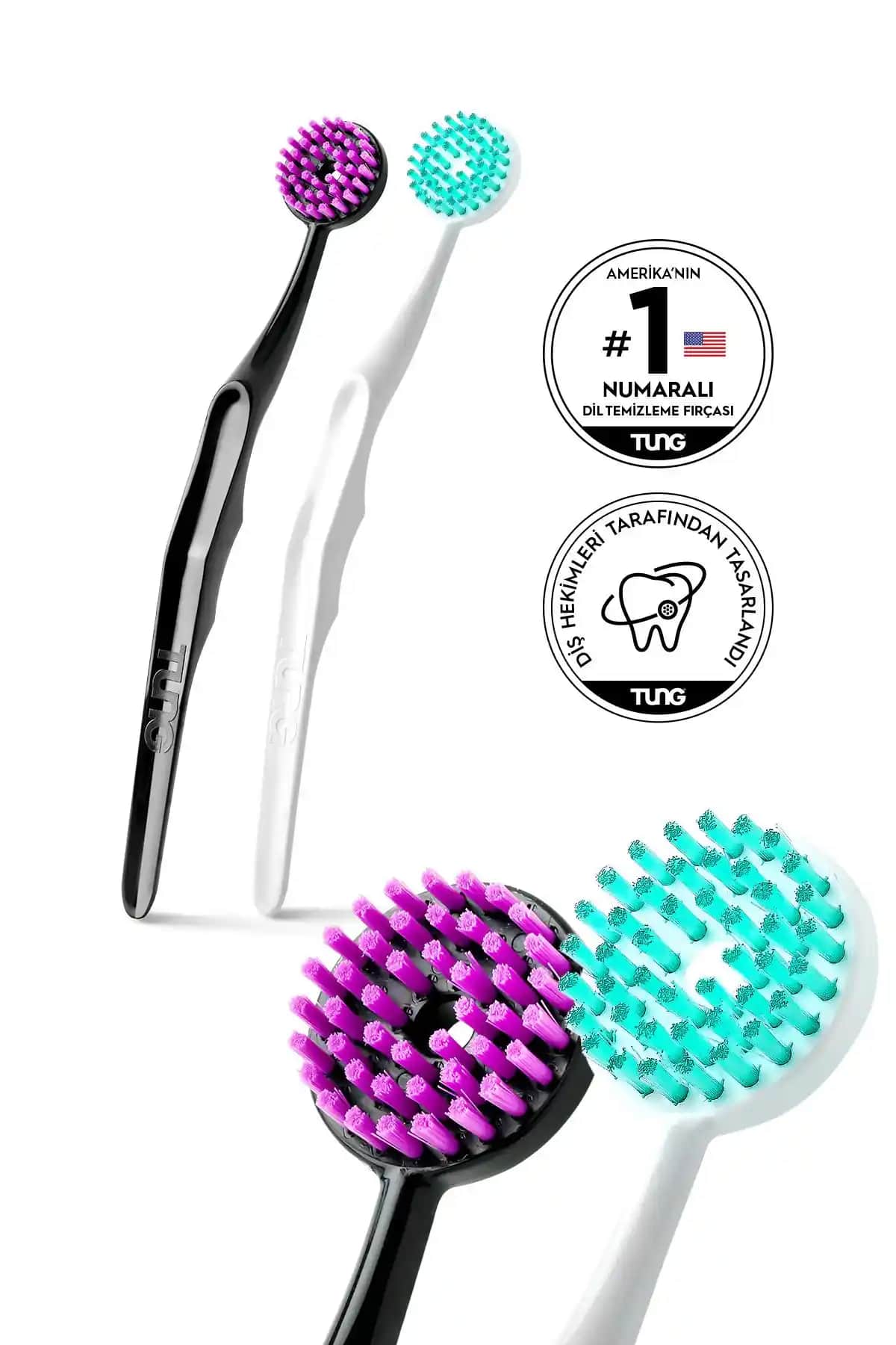 Tung Dil Fırçası 2'li Avantaj Paketi ve Temizleme Fırçası Karşılaştırması