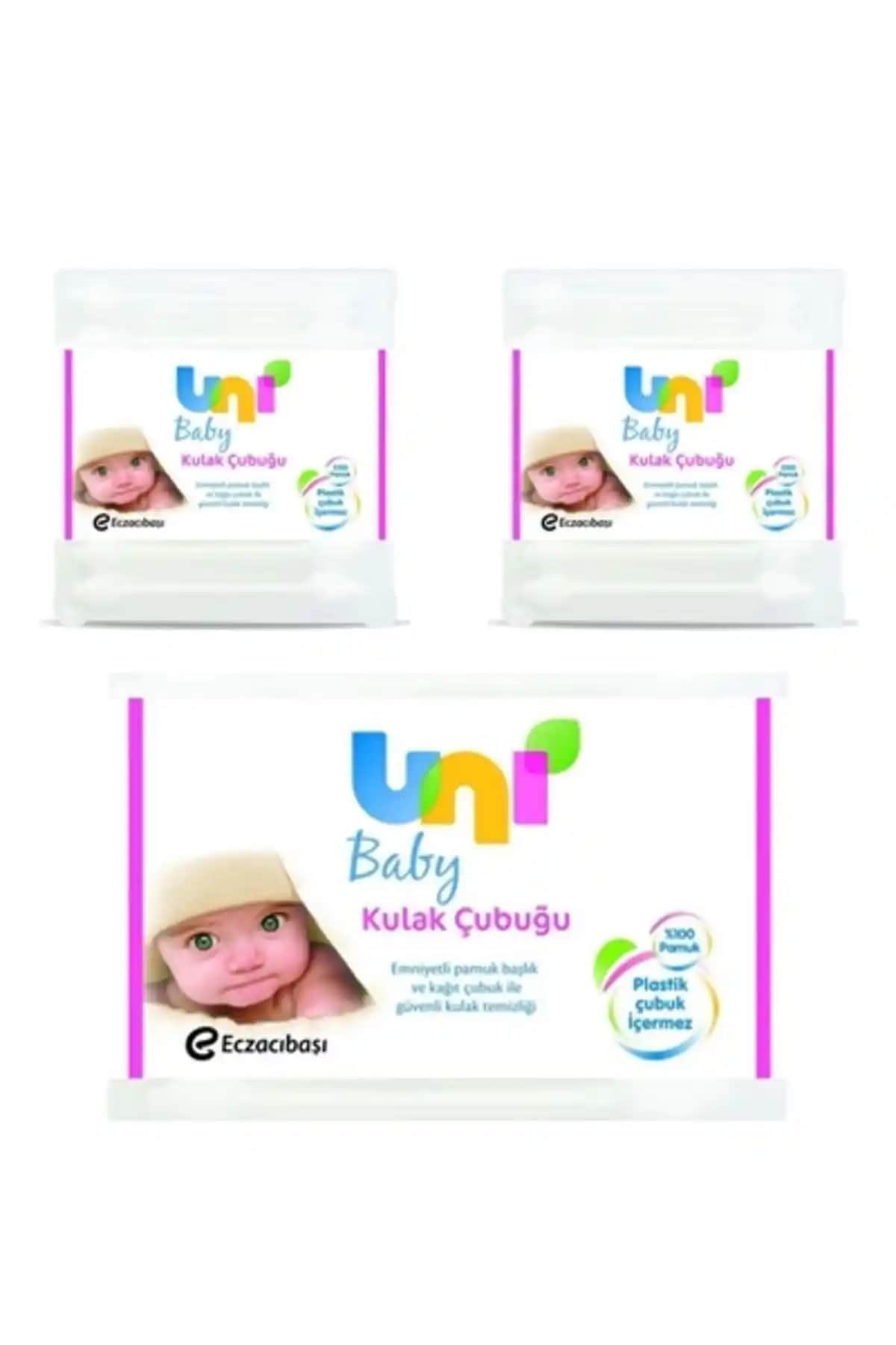 Uni Baby Kulak Çubuğu Türkiye Üretimi Güvenli Bebek Kulak Temizliği Çubuğu