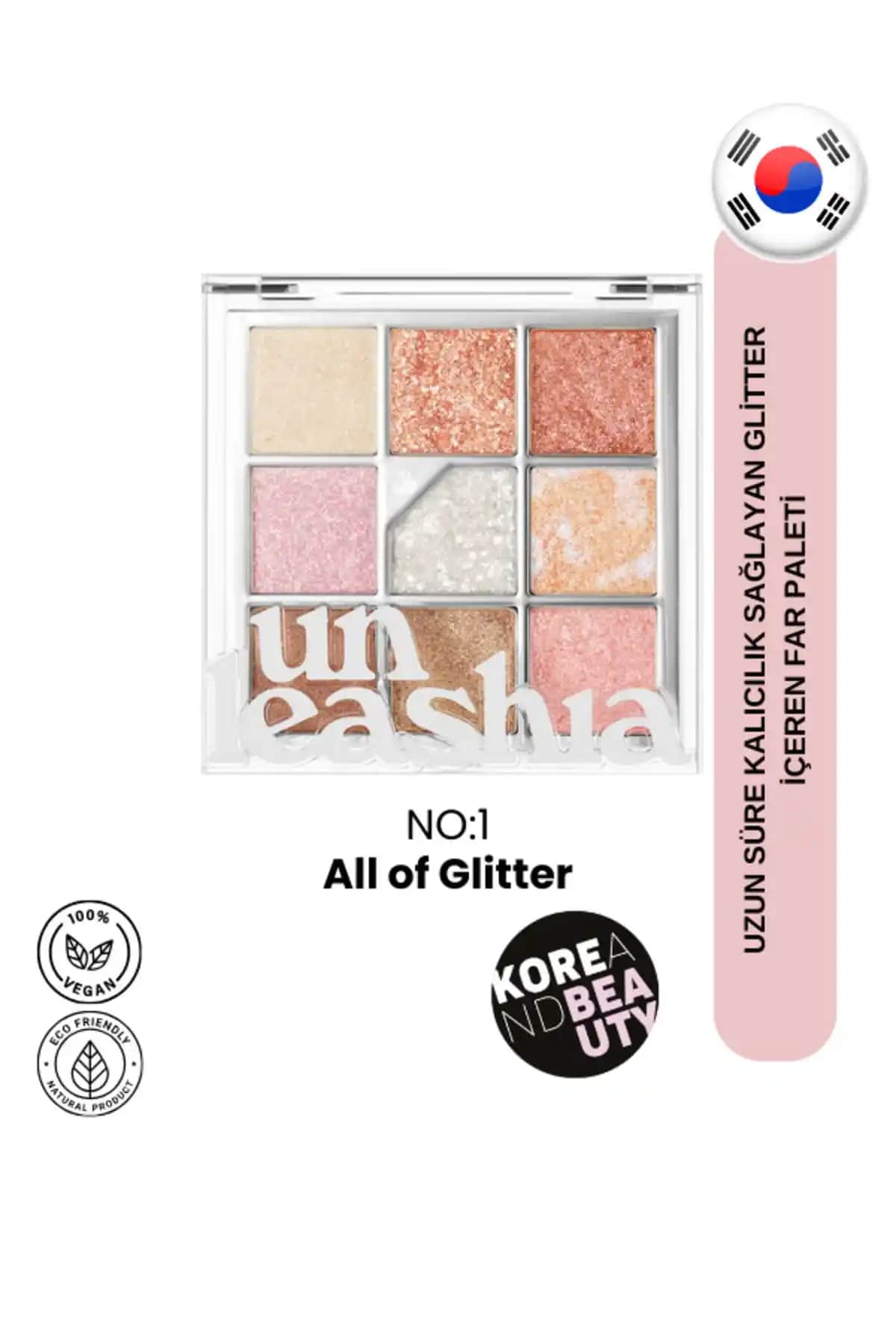 UNLEASHIA Glitterpedia Eye Palette No:1 ile göz makyajında ışıltı ve renklerin büyüleyici dünyası