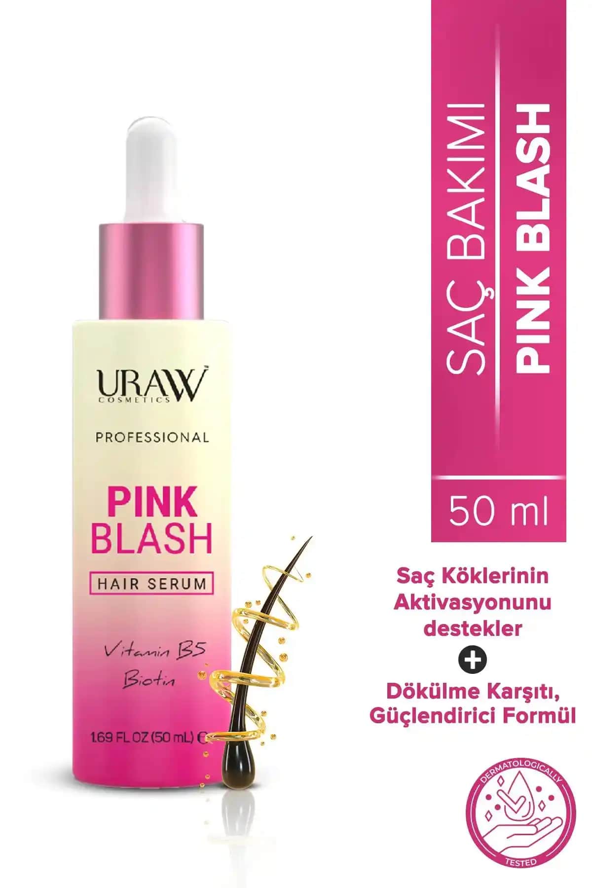 Uraw Pink Blash Saç Serumu: Dökülme Karşıtı Güçlü ve Güvenilir Saç Bakım Ürünü