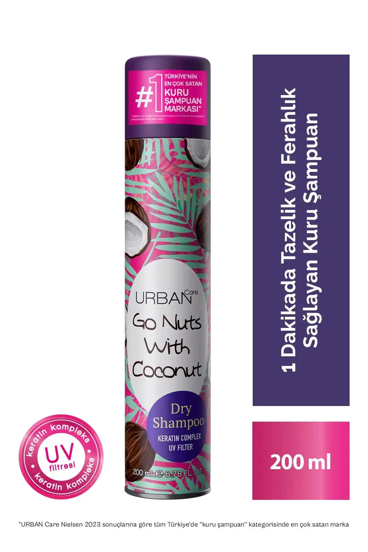 Urban Care Kuru Şampuan Karşılaştırması Hindistan Cevizi ve Tropik Meyve Çiçek Kokulu
