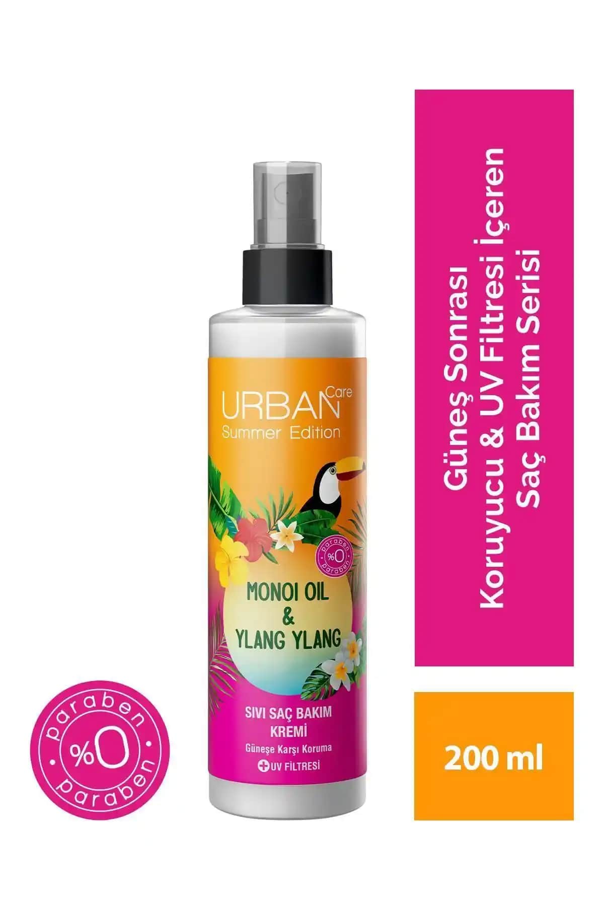 Urban Care Monoi Oil ve Ylang Ylang İçeren Doğal Sıvı Saç Bakım Kremi 200 ml