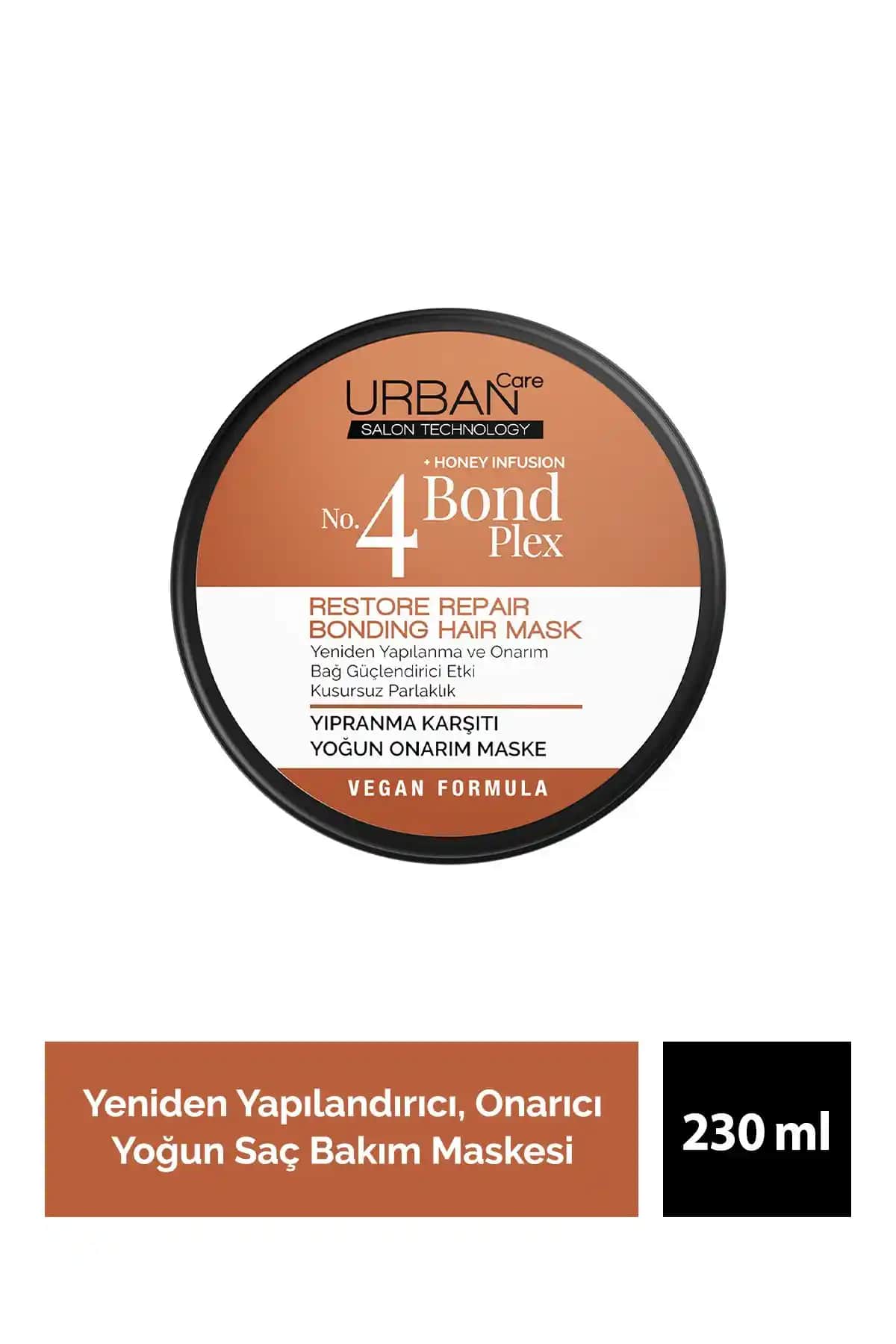 Urban Care No.4 Bond Plex Restore Repair Maskesi Yıpranmış Saçlar İçin Güçlendirici Bakım Ürünü