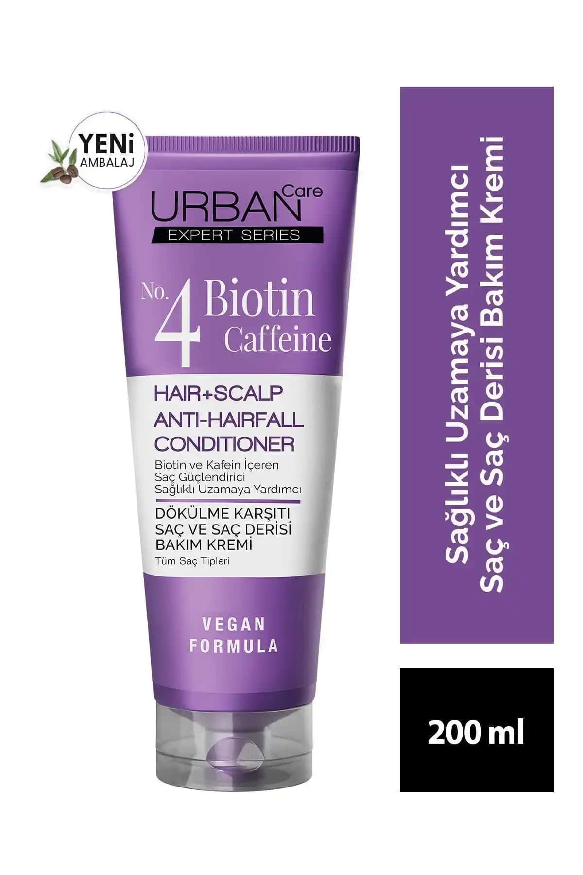 Urban Care No. 4 EXPERT Serisi Biotin & Caffeine Dökülme Karşıtı Saç Kremi Ürün Özellikleri ve Faydaları
