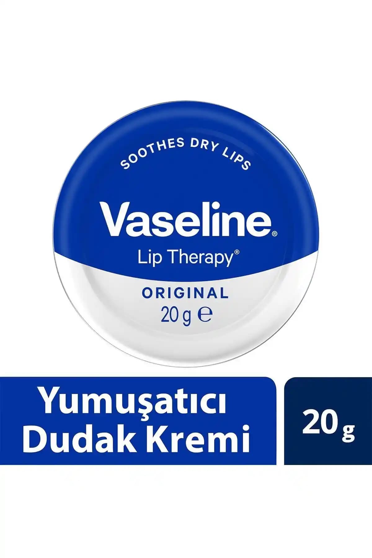 Vaseline Lip Therapy Dudak Kremi Yumuşatıcı Nemlendirici Doğal Bakım Çözümü