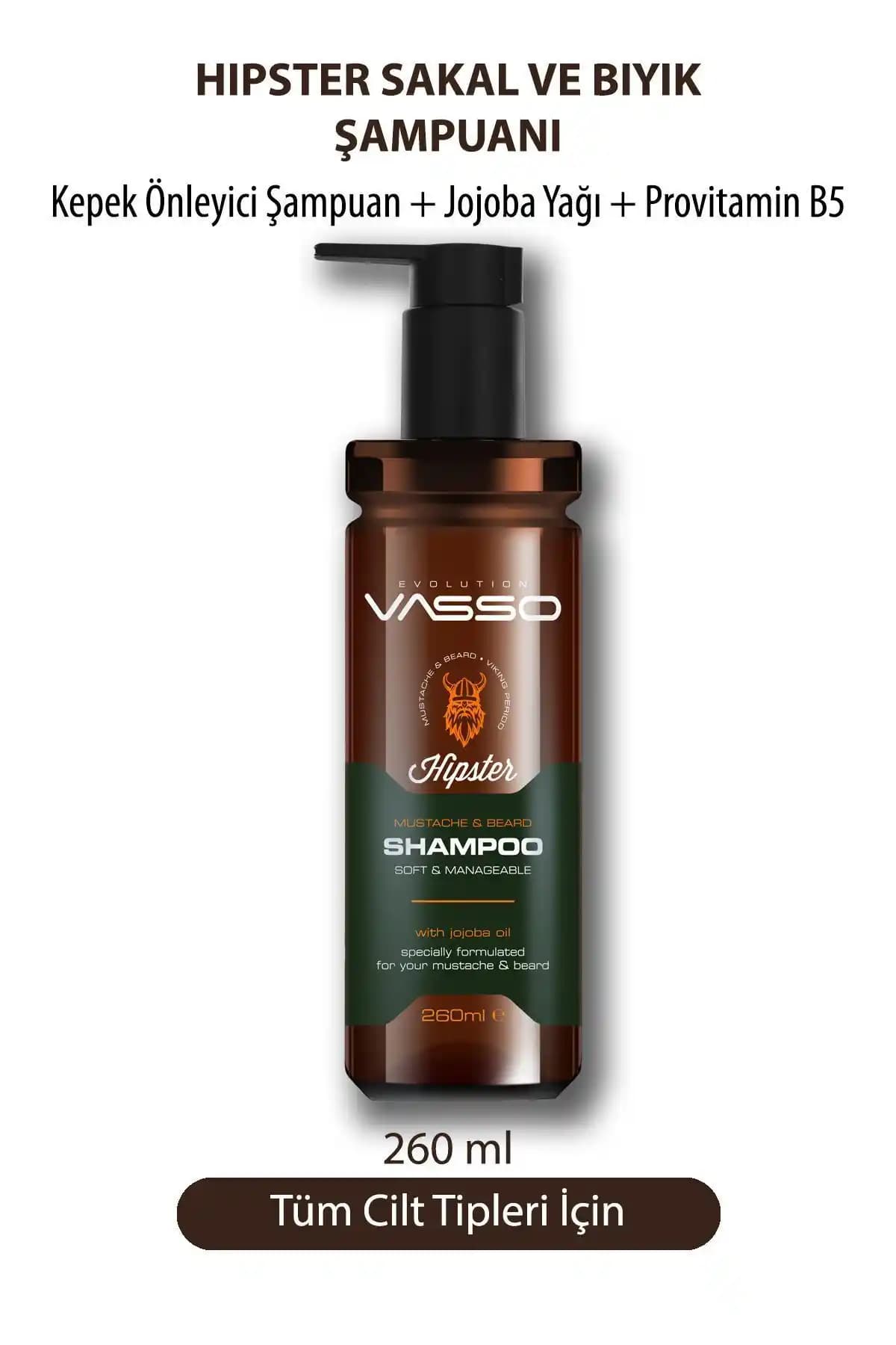 Vasso Men Hipster Viking Şampuanı ile Sakal ve Bıyık Bakımında Yenilikçi Çözüm