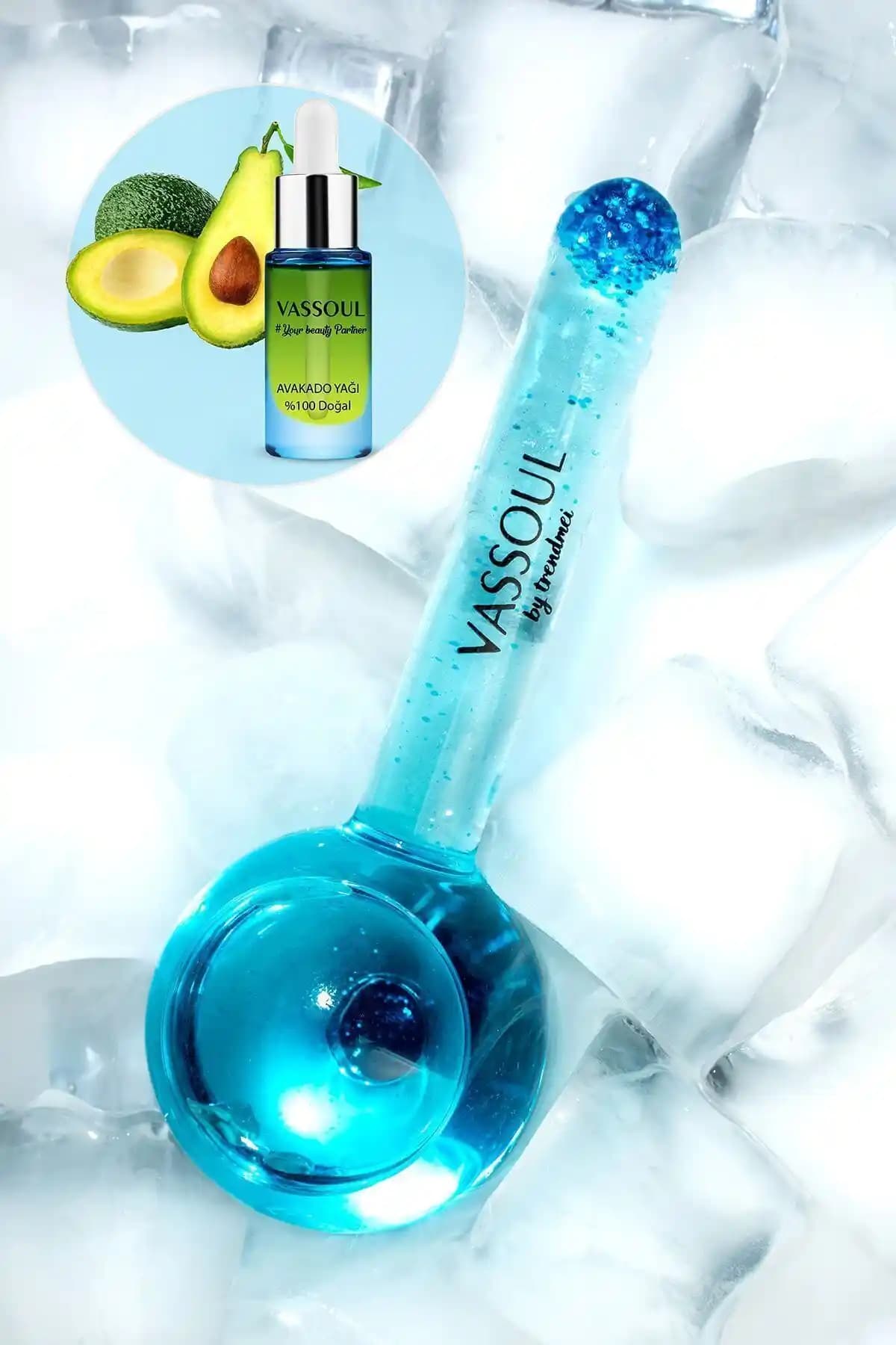 Vassoul Ice Globes Buz Küresi Yüz Masaj Topu Doğal Güzellik ve Rahatlık İçin