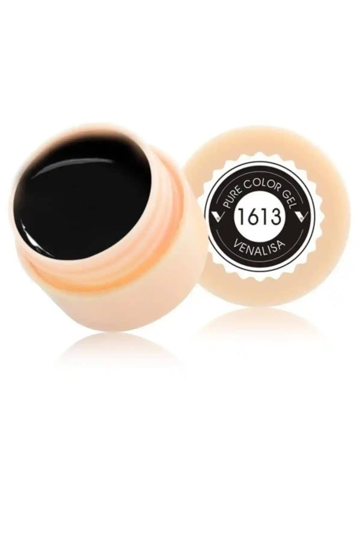 Venalisa 5 ml Jel Paint UV Çizim Nail Art Boyası Siyah Renk, Hızlı Kuruma ve Detaylı Tasarım