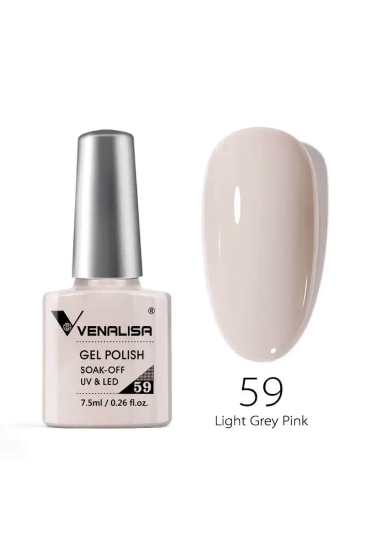 Venalisa 7.5 ml UV Led Kalıcı Oje Light Grey Pink No.59 Detaylı İnceleme