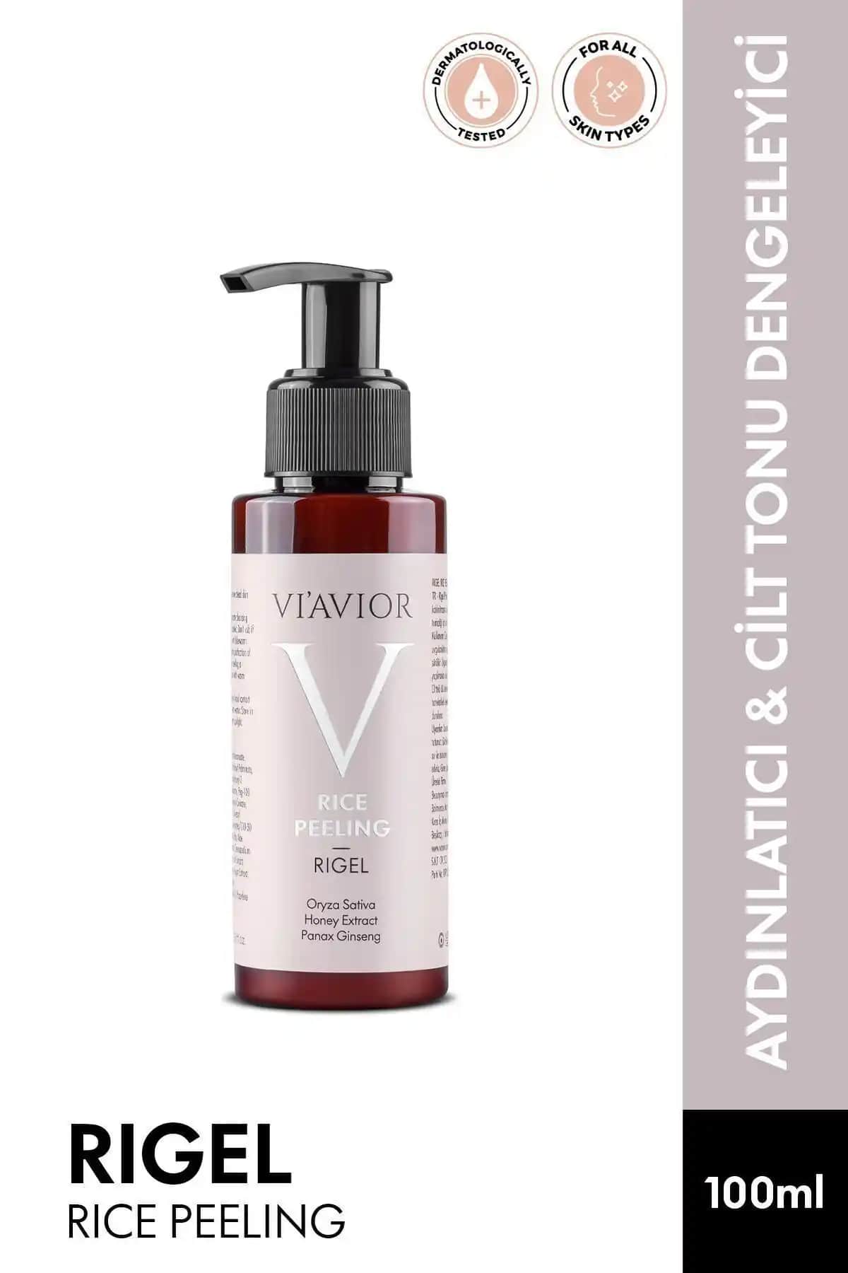 VİAVİOR Rigel Rice Peeling Pirinç Özlü Yüz Maskesi Doğal ve Etkili Cilt Bakımı Ürünü