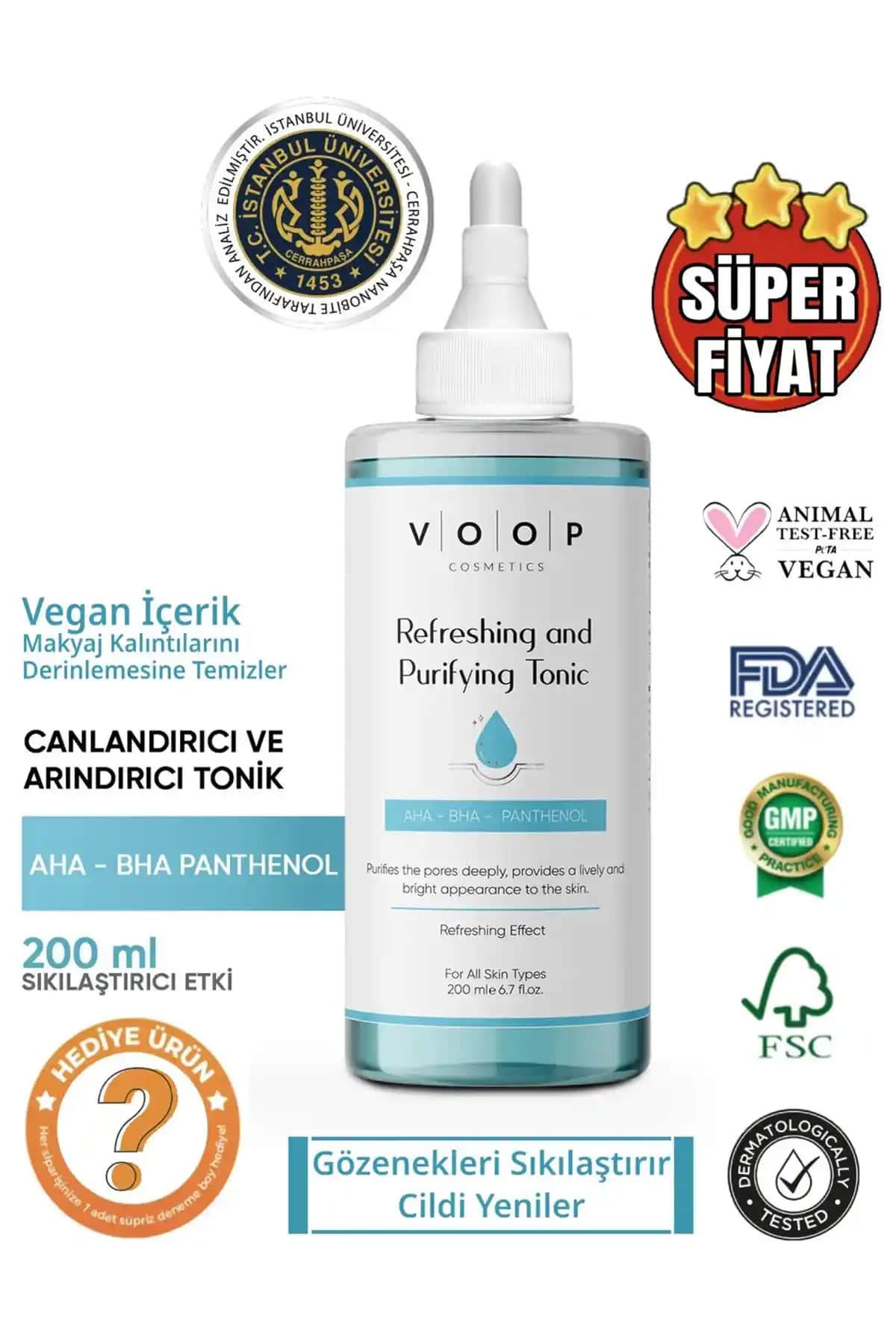 VOOP Canlandırıcı ve Arındırıcı Tonik: Çok Yönlü Cilt Bakımında Güçlü Çözüm