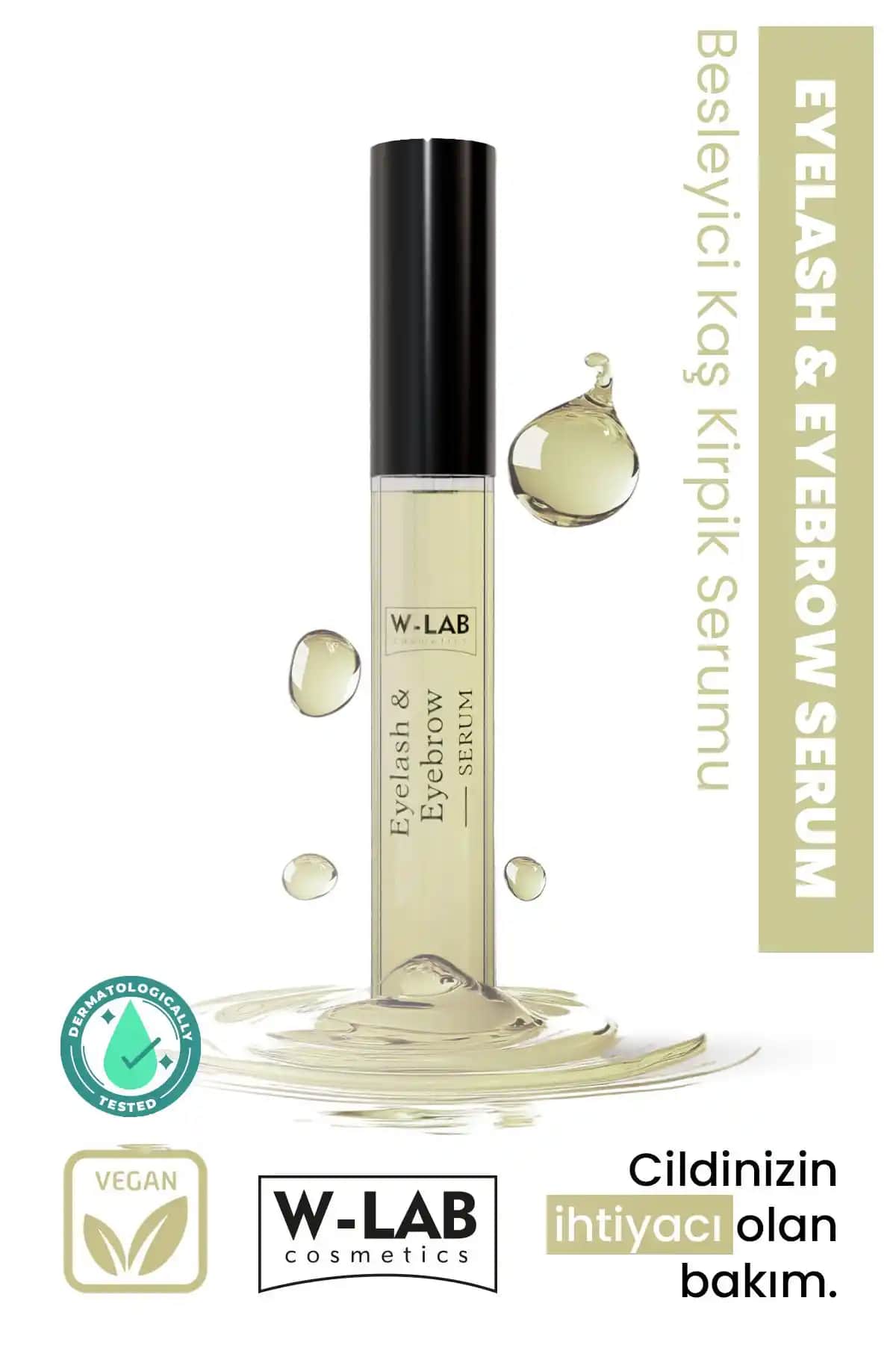 W-Lab Kozmetik Kaş ve Kirpik Serumu: Doğal ve Güçlendirici Güzellik Çözümü