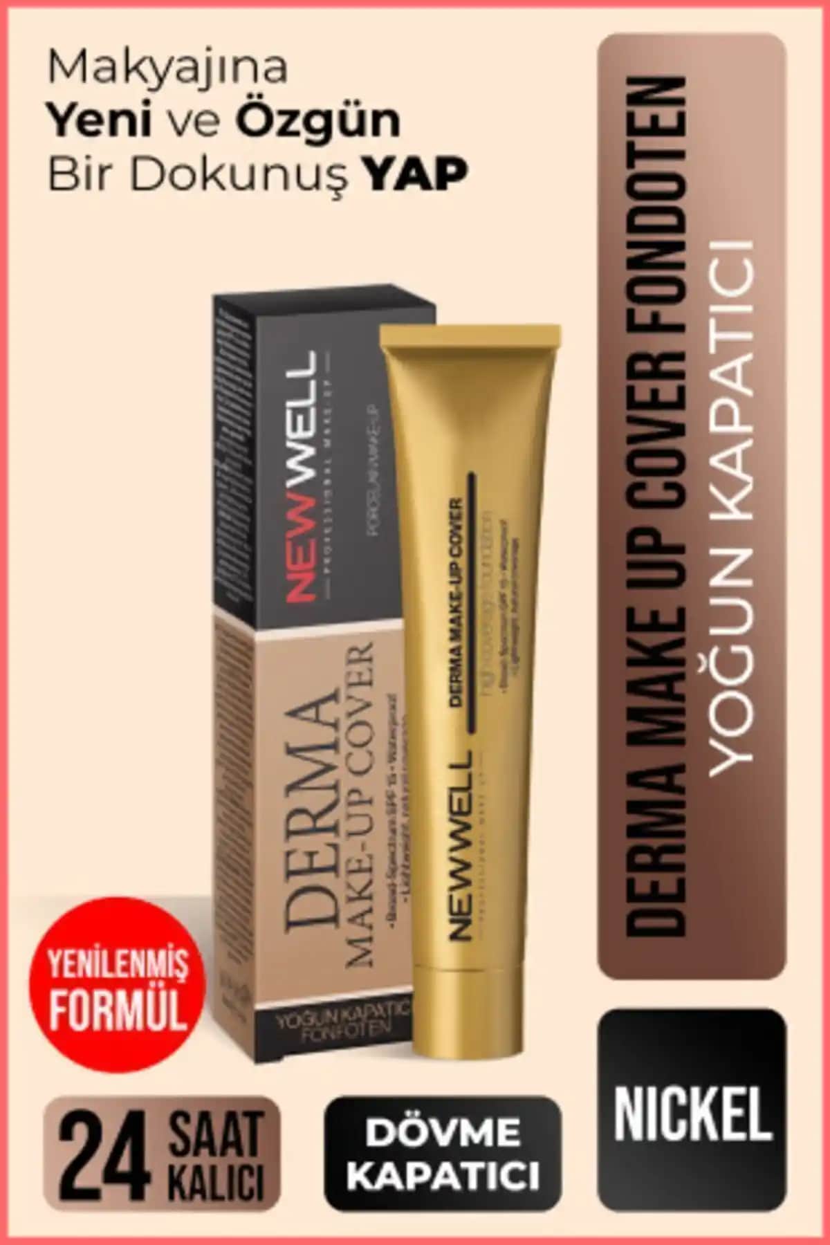 Well Derma Makeup Cover Yoğun Kapatıcı Fondöten 06 Nickel - Doğal ve Kalıcı Makyaj İçin
