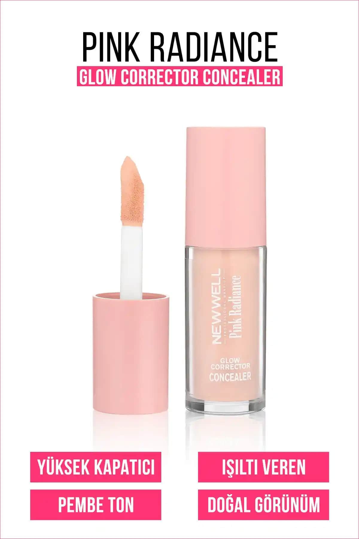 Well Pink Radiance Glow Corrector Concealer Türkiye Üretimi Doğal ve Kalıcı Kapatıcı
