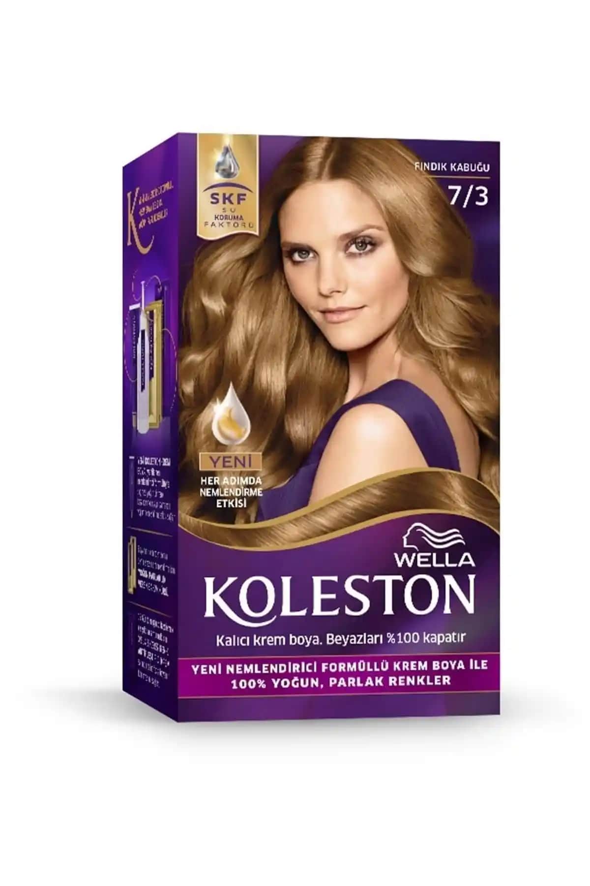Wella Koleston Kit Saç Boyası 7/3 Fındık Kabuğu ile Doğal Kahverengi Tonlar