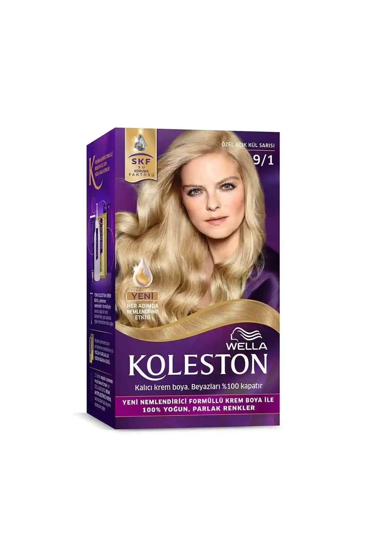 Wella Koleston Kit Saç Boyası 9/1 Açık Küllü Sarı Kalıcı ve Doğal Saç Rengi Sağlar