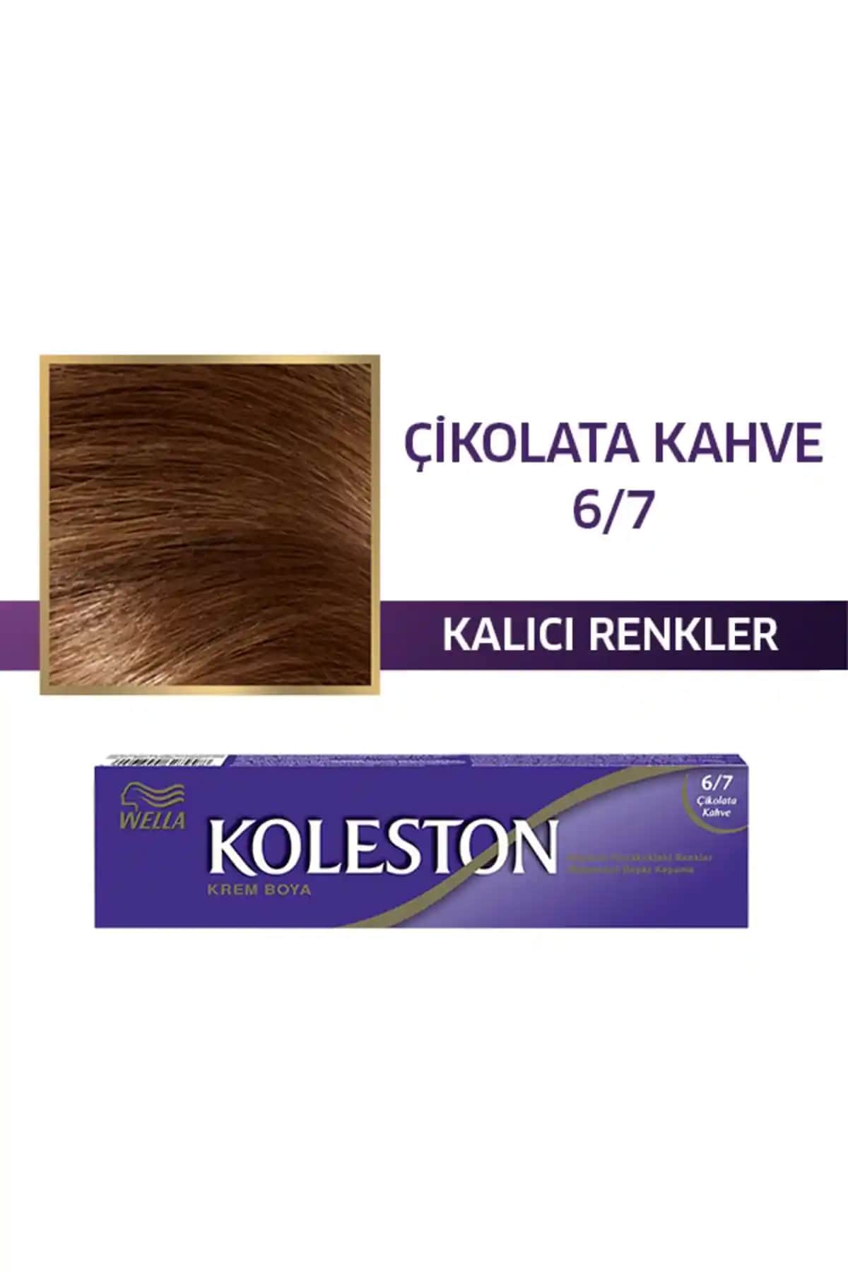 Wella Koleston Single Tüp Saç Boyası 6/7 Çikolata Kahve Kalıcılık ve Doğal Görünüm Sağlar