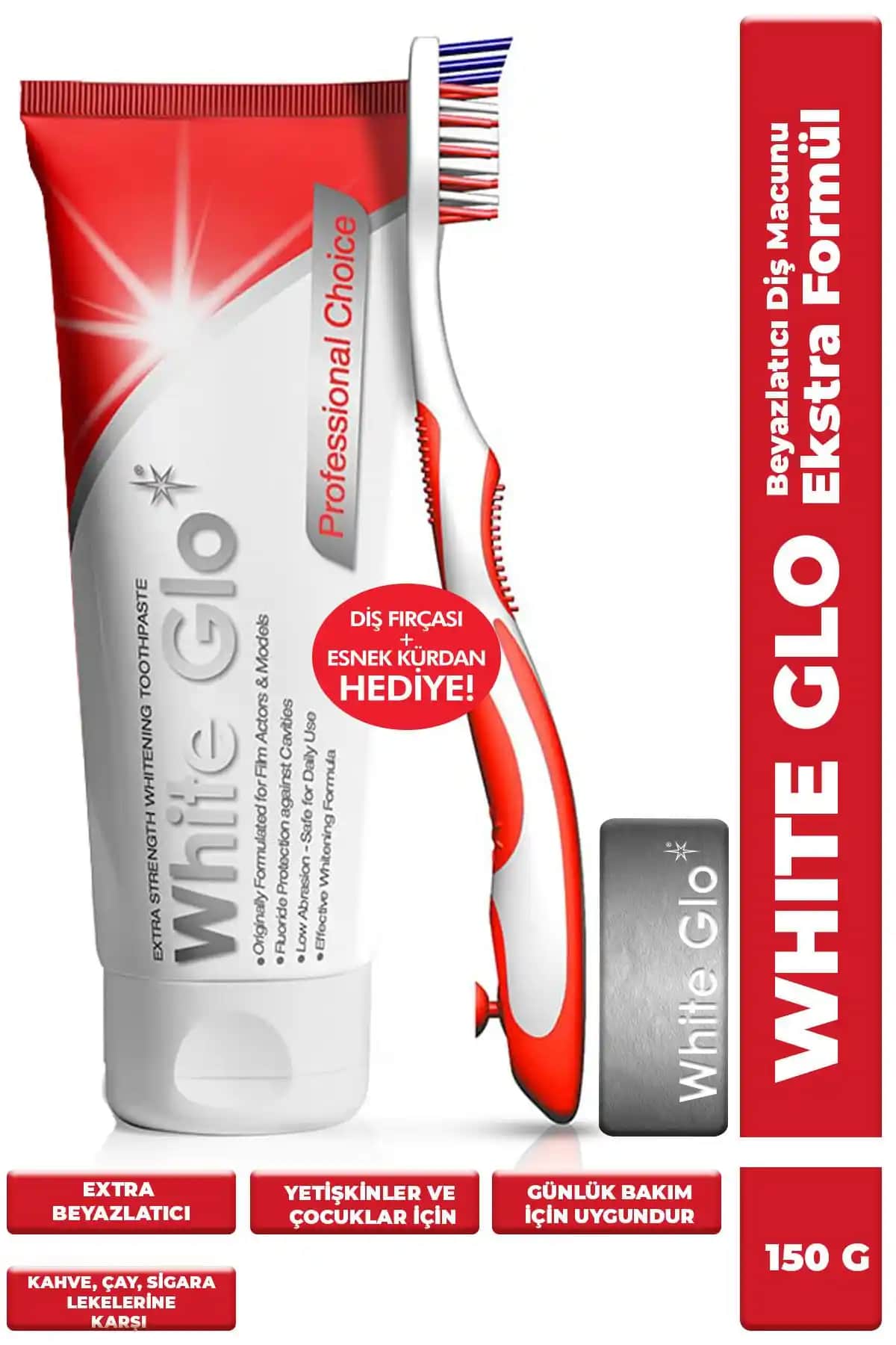 White Glo Profesyonel Seçenek 150ml Diş Macunu Beyazlatıcı ve Güçlendirici Özellikler