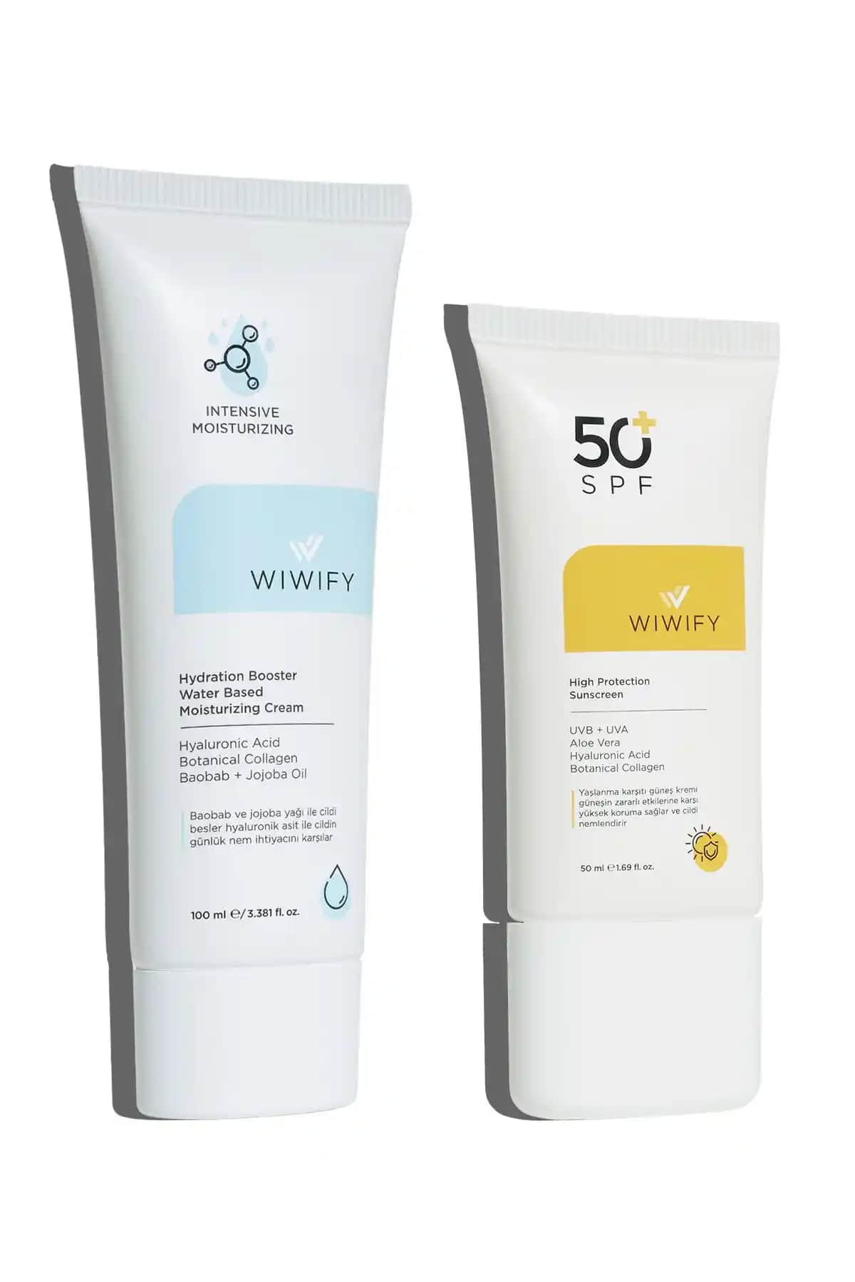 WIWIFY Güneş Koruması ve Nemlendirme Seti: Doğal ve Etkili Cilt Bakım Çözümü