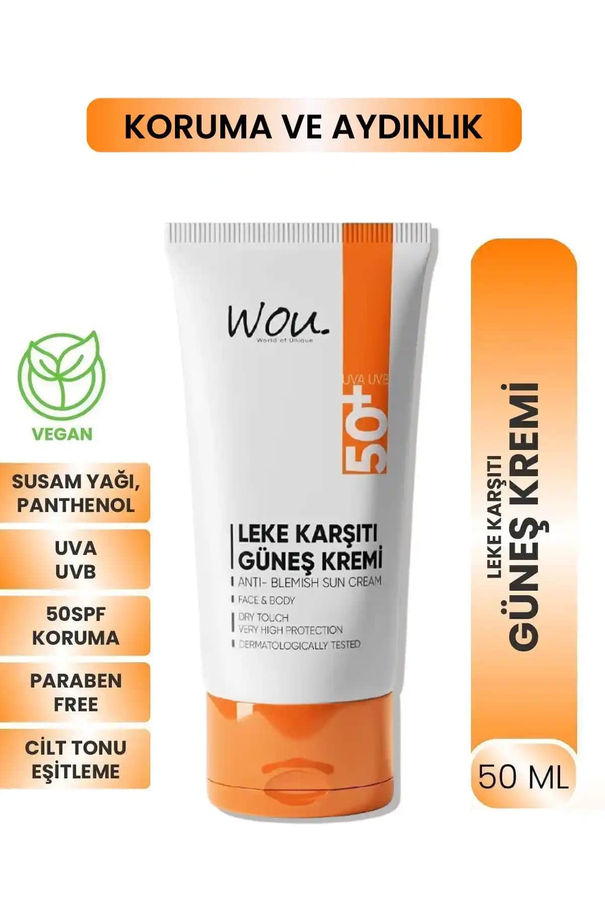 WOU World of Unique Wou Leke Karşıtı Güneş Kremi SPF50 Ürün İncelemesi ve Kullanım Avantajları