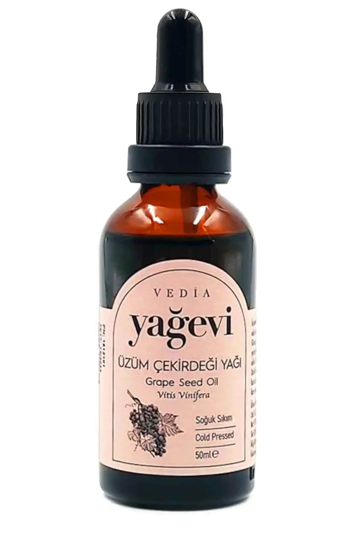 Yağa ve doğal bakım ürünlerine uygun, saf üzüm çekirdeği yağı 50 ml doğal güzellik ve sağlık kaynağı