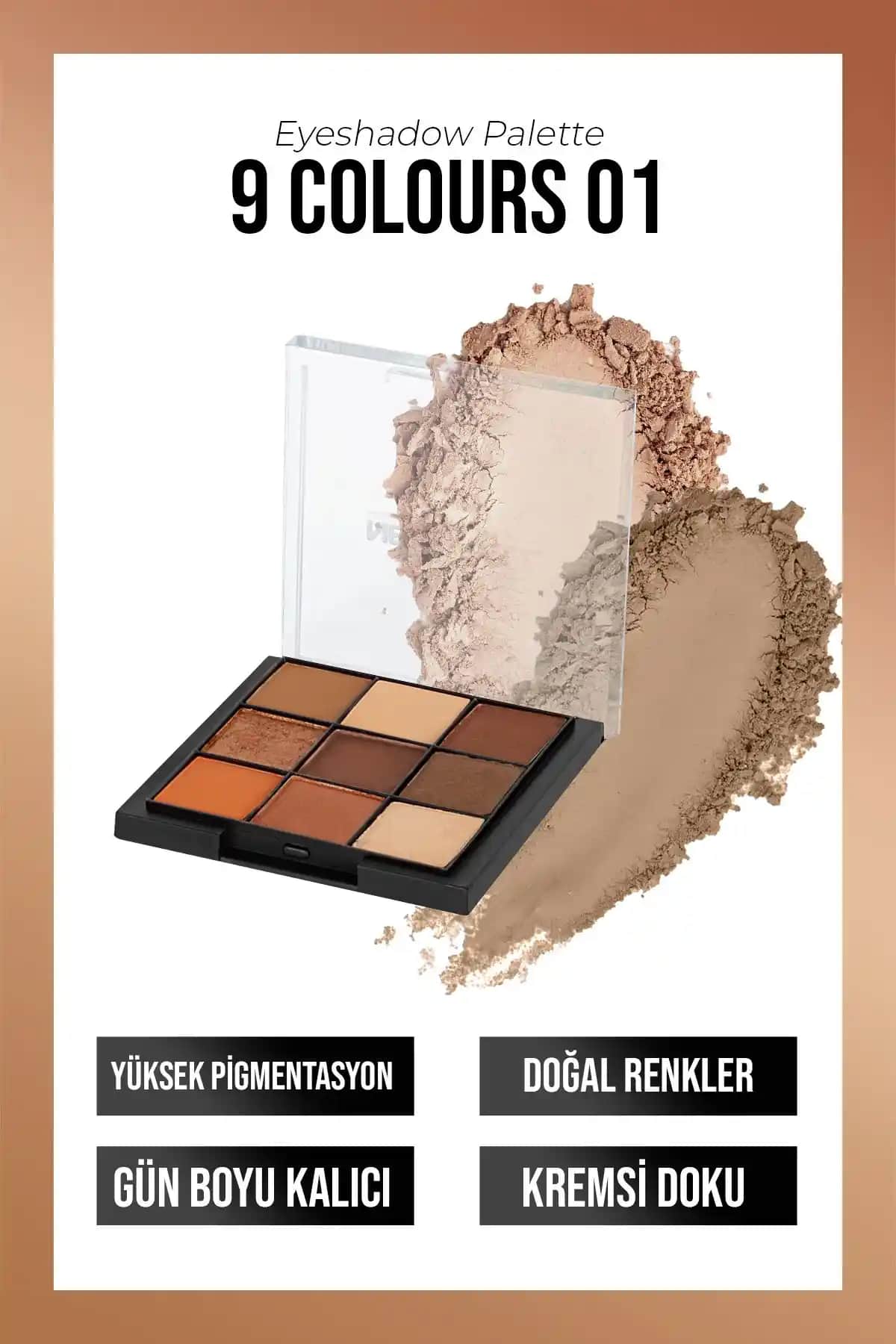 Yeni Well Eyeshadow Paleti 9 Renk No 01: Günlük ve Özel Günler İçin Uygun Göz Makyajı