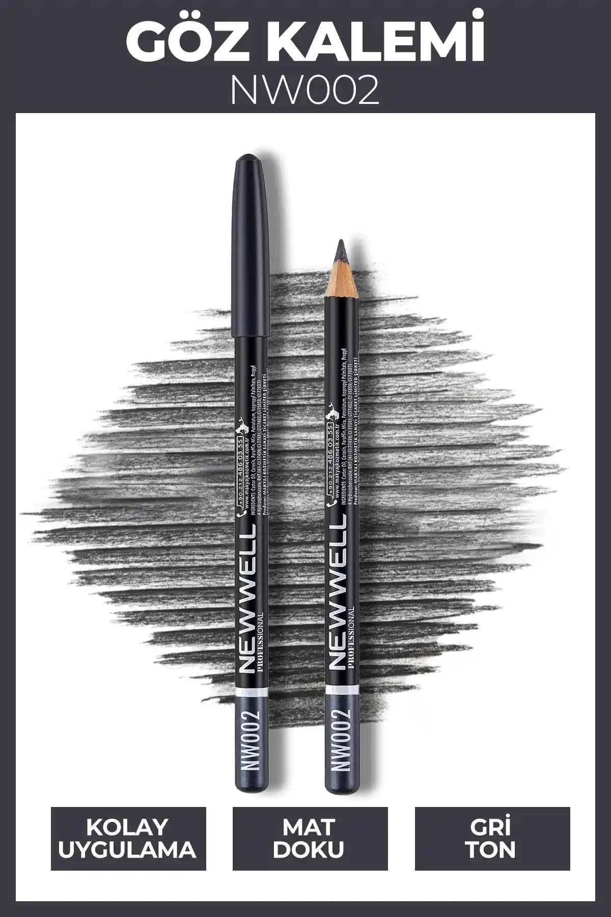 Yeni Well NW002 Göz Kalemi Modern ve Dayanıklı Göz Makyajı İçin Uygun