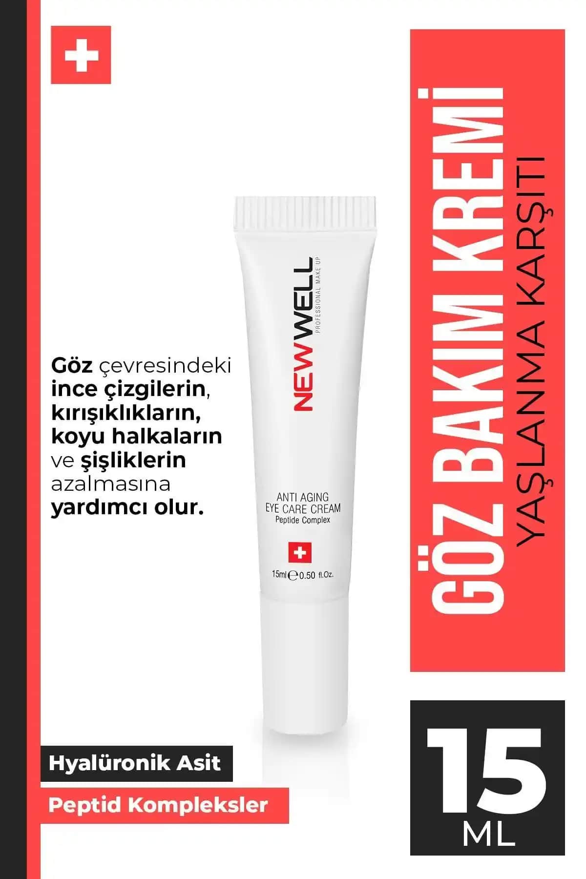 Yeni Well Yaşlanma Karşıtı Göz Bakım Kremi ile Göz Çevresi Genç ve Sağlıklı Görünüm