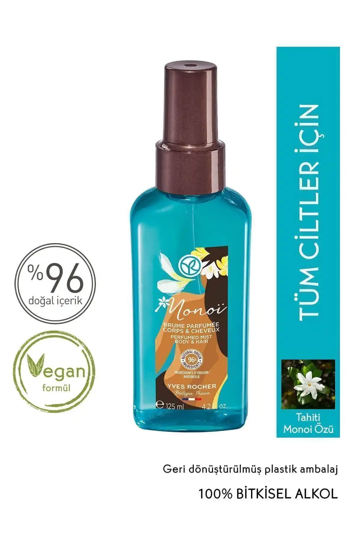 Yves Rocher Monoi Saç ve Vücut Spreyi: Doğal Ferahlatıcı Koku ve Günlük Kullanım İçin Uygun