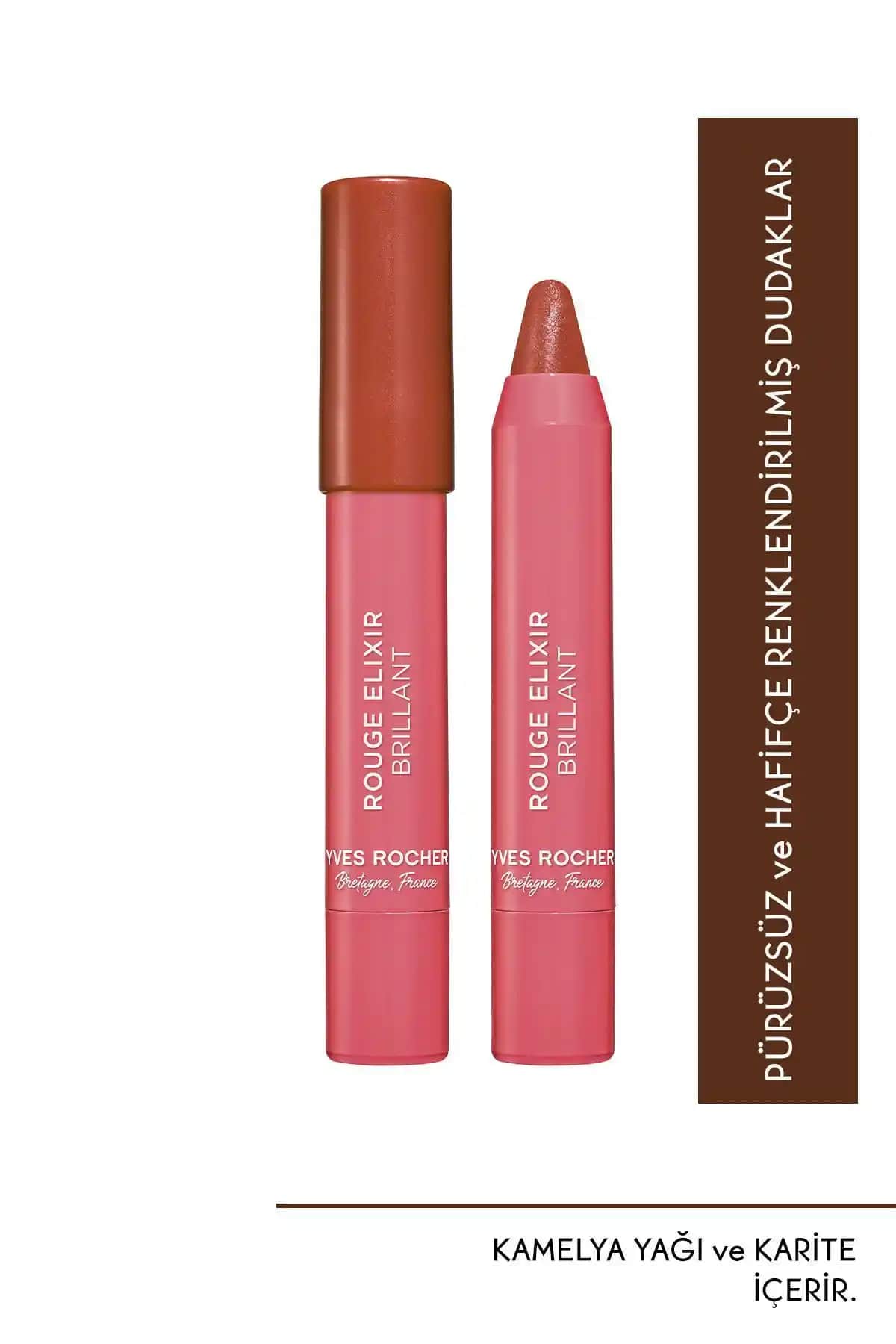 Yves Rocher Parlak Kalem Ruj Bej Kahve: Günlük Kullanım İçin Doğal ve Şık Dudak Rengi Seçeneği