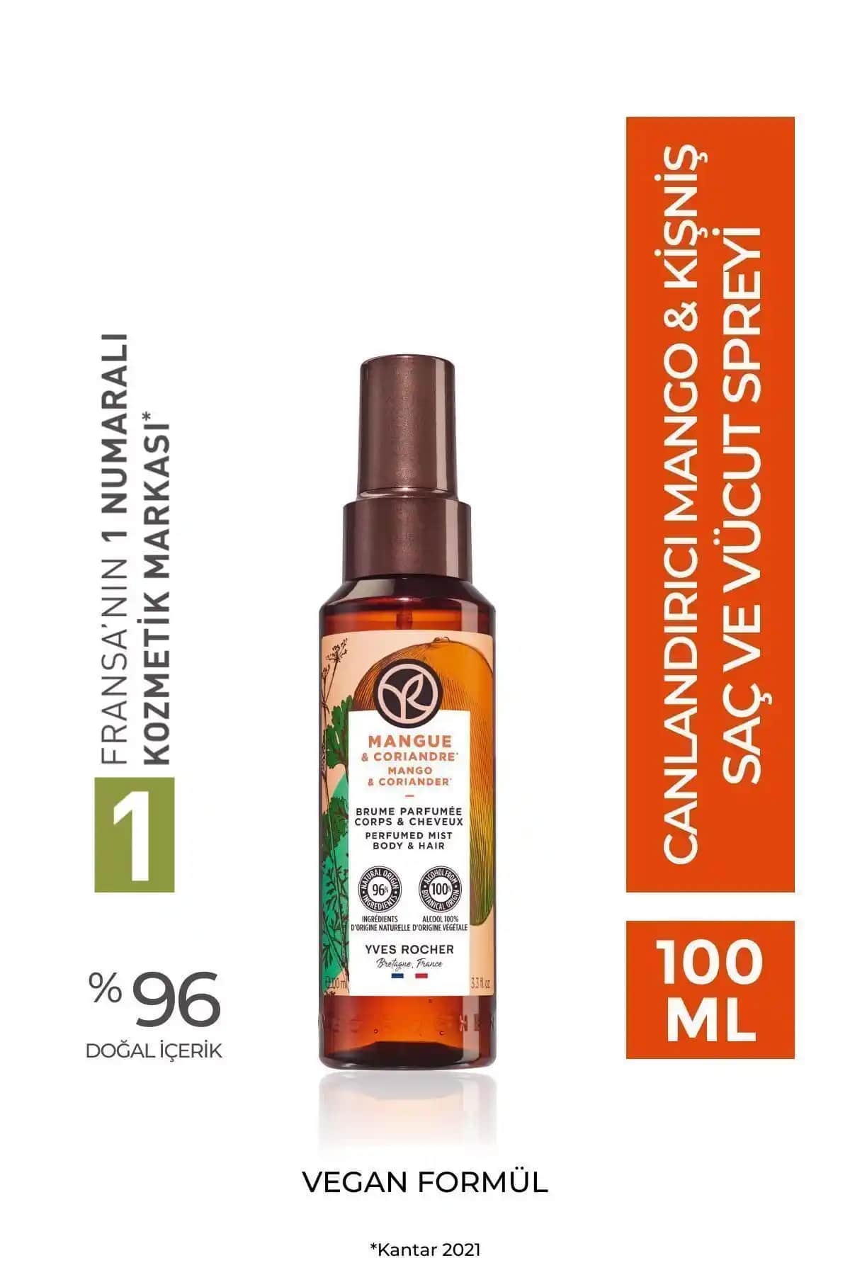 Yves Rocher Saç ve Vücut Spreyleri Karşılaştırması: Mango & Kişniş ile Okyanus Esintisi