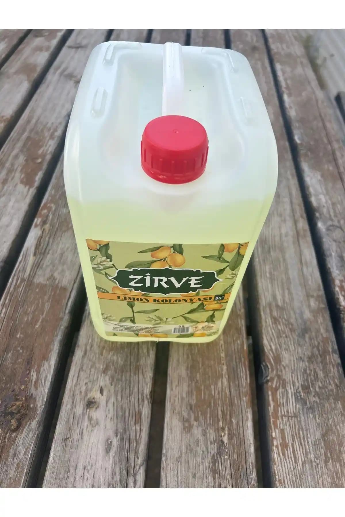 Zirve Limon Kolonyası 5 litrelik Büyük Hacimli Güçlü Temizlik ve Dezenfekte Ürünü