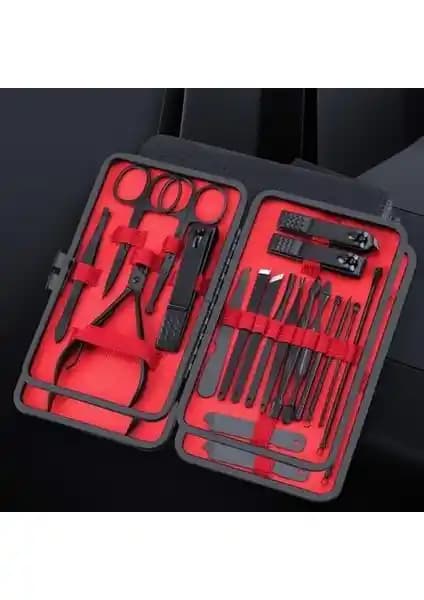 Alpotekno 18 Parça Çanta Tipi Manikür Pedikür Tırnak Bakım Seti Profesyonel ve Pratik Kullanım