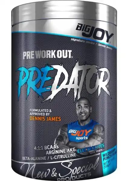 Bigjoy Sports Predator Preworkout Takviyesi Performansı Artırıcı Güçlü Formül