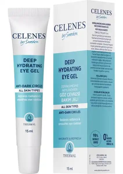 Celenes By Sweden Thermal Derin Nemlendirici Göz Jeli Hassas ve Kuru Göz Çevresi İçin Güvenli Bakım Ürünü