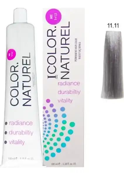 Color Naturel Saç Boyası 11.11 Küllü Platin: Kalıcı ve Doğal Saç Rengi Seçeneği