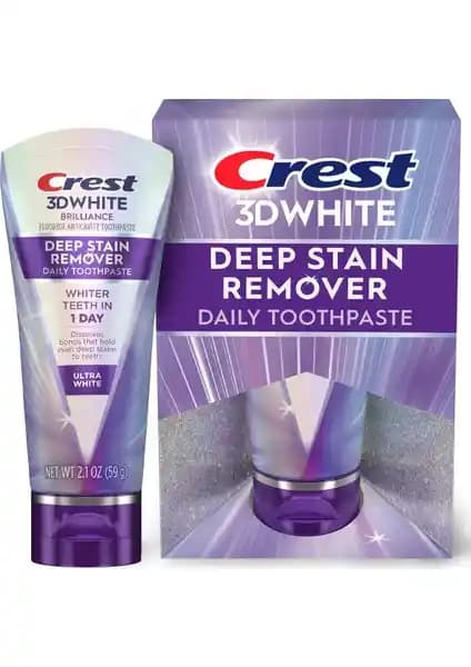 Crest 3D White Brilliance Deep Stain Remover Ultra White Diş Macunu ile Parlak ve Sağlıklı Gülüşler