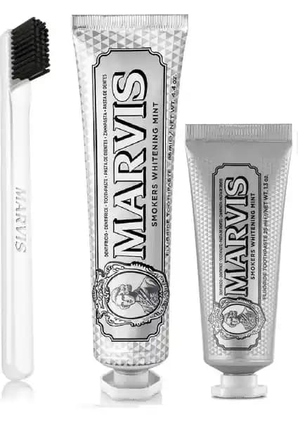 Marvis Smokers Mint 3'lü ve Yüksek Diş Fırçası ile Güzel Bir Gülüşe Adım Atın