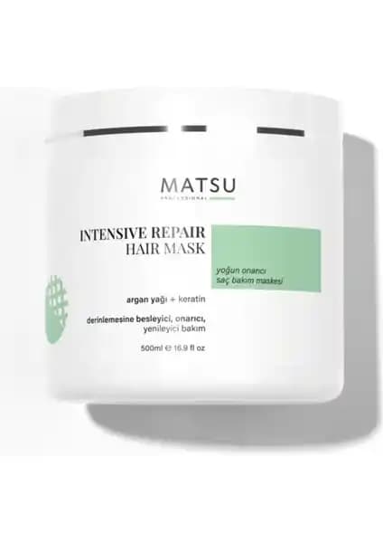 Matsu Yoğun Bakım Maskesi Yıpranmış Saçlar İçin Derinlemesine Onarım ve Güçlendirme