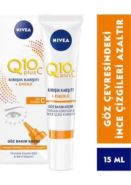 Nivea Q10+ C Göz Bakım Kremi: Göz Çevresi Gençlik ve Tazelik Sağlayan Etkili Çözüm