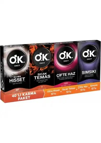 Okey Karma Prezervatif Seti Güvenli ve Çeşitli Deneyimler Sunan Ürün