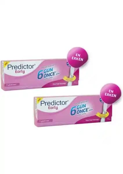 Predictor Early Erken Gebelik Testi 2 Adet Güvenilir ve Hızlı Gebelik Tespiti