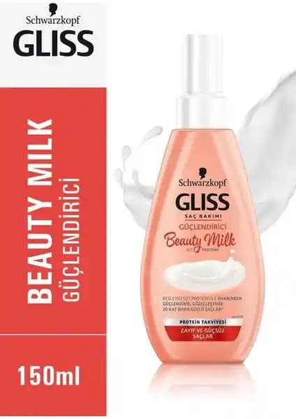 Schwarzkopf Gliss Beauty Milk Saç Bakım Sütü ile Sağlıklı ve Parlak Saçlar İçin Doğal Çözüm