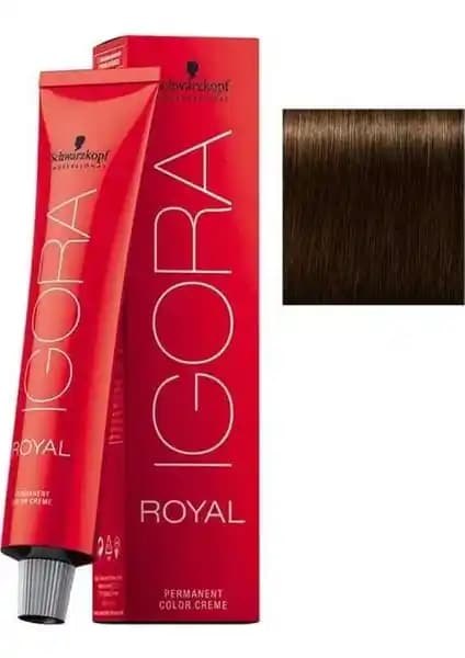 Schwarzkopf Igora Royal 4-5 Altın Kahve Saç Boyası Yüksek Kalite ve Uzun Süreli Renk Sağlar