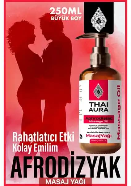 Thai Alura Yenilebilir Isıtıcı Masaj Yağı Doğal ve Vegan Formülüyle Rahatlatıcı Deneyim