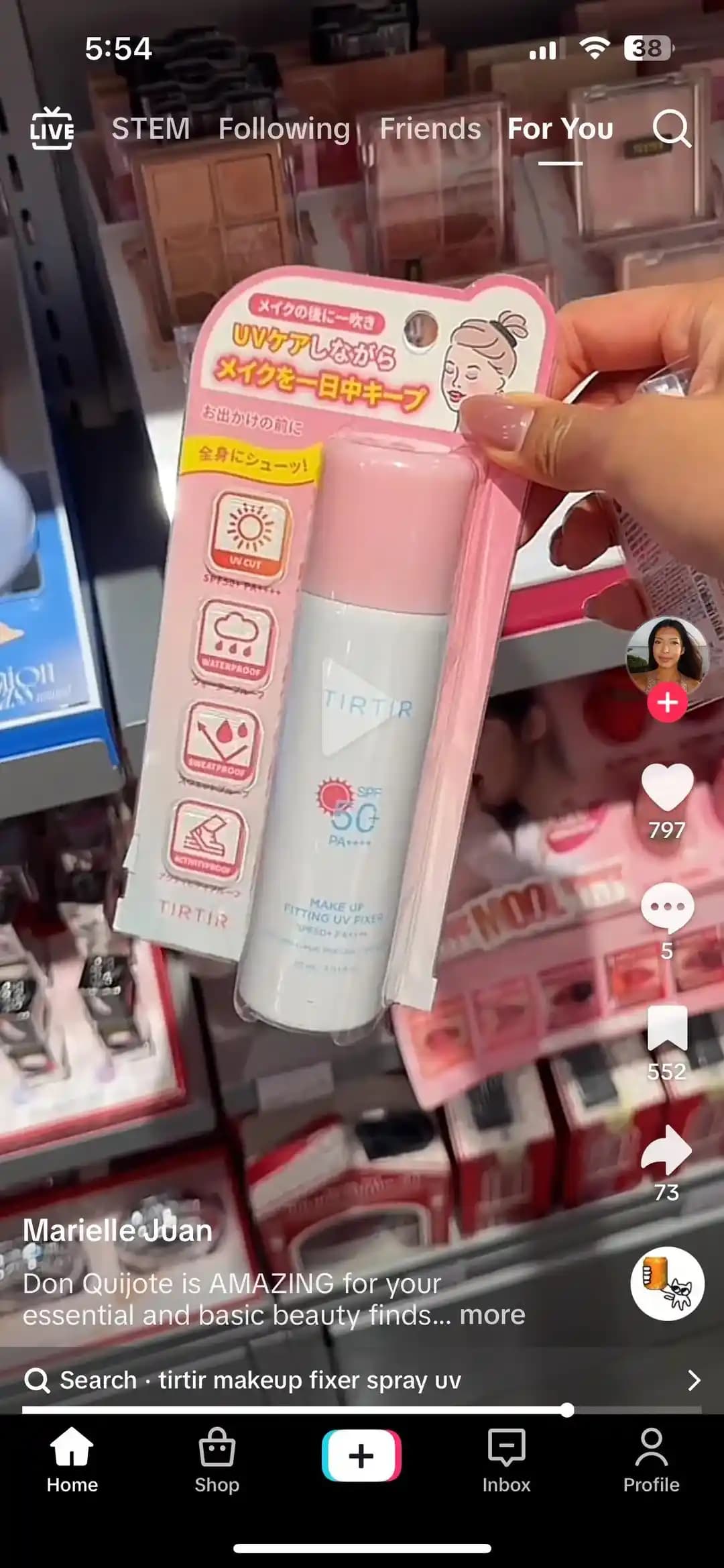 TIRTIR Makyaj Sabitleyici UV Sprey: Japonya'ya Özel Ürün ve Güneş Koruma Etkinliği