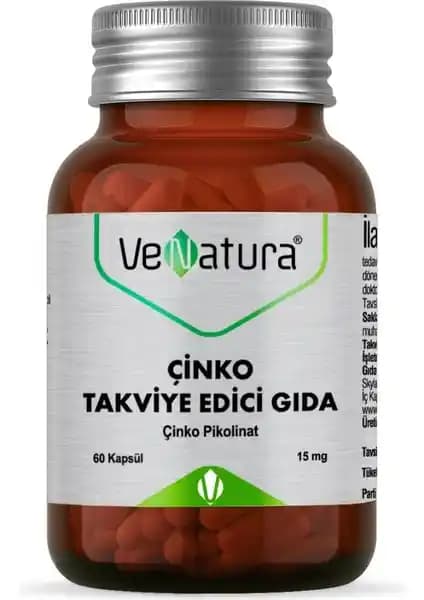 Venatura Çinko Pikolinat Takviye Edici Gıda Sağlıklı Yaşam İçin Güçlü Destek